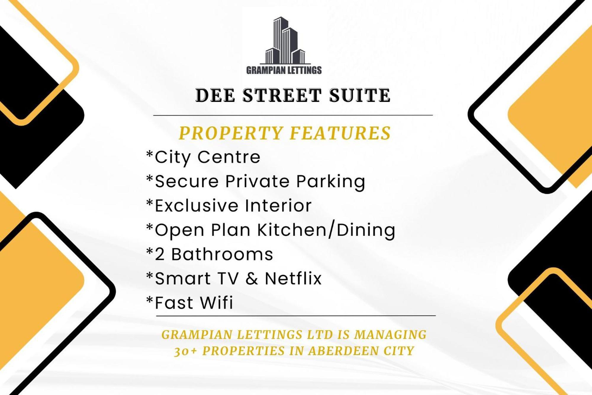 Dee Street Suite - Grampian Lettings Ltd Aberdeen Eksteriør billede